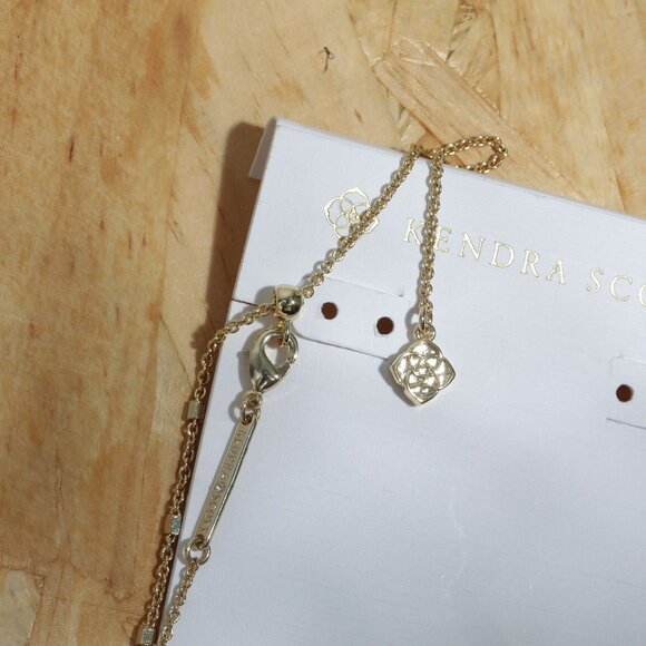 NEW Kendra Scott Letter A Pendant Necklace Gold - Picture 4 of 4